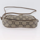 GUCCI GG Plus Supreme Shoulder Bag PVC Beige Gold Auth bs33461-6