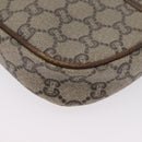 GUCCI GG Plus Supreme Shoulder Bag PVC Beige Gold Auth bs33461-17