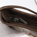 GUCCI GG Plus Supreme Shoulder Bag PVC Beige Gold Auth bs33461-10