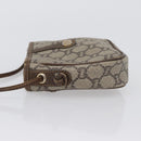 GUCCI GG Plus Supreme Shoulder Bag PVC Beige Gold Auth bs33461-5