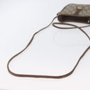 GUCCI GG Plus Supreme Shoulder Bag PVC Beige Gold Auth bs33461-8