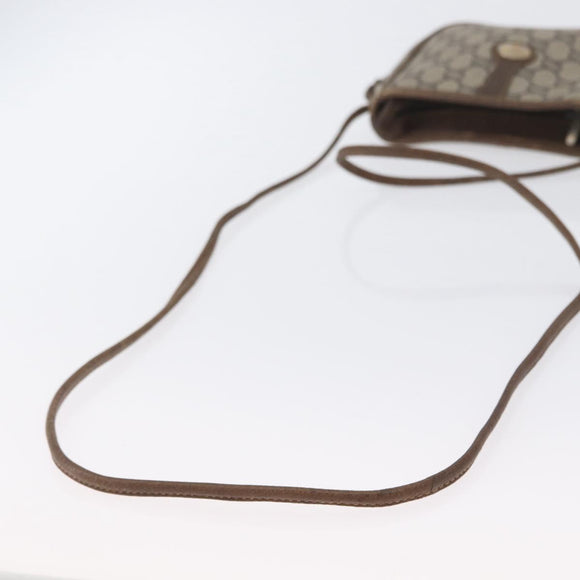 GUCCI GG Plus Supreme Shoulder Bag PVC Beige Gold Auth bs33461
