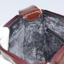 GUCCI Shoulder Bag Patent leather Brown Silver Auth bs33463-18