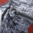 GUCCI Shoulder Bag Patent leather Brown Silver Auth bs33463-19