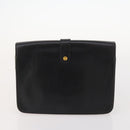 Christian Dior Honeycomb Canvas Bag Leather PVC 2 Set Black Auth bs33467-3