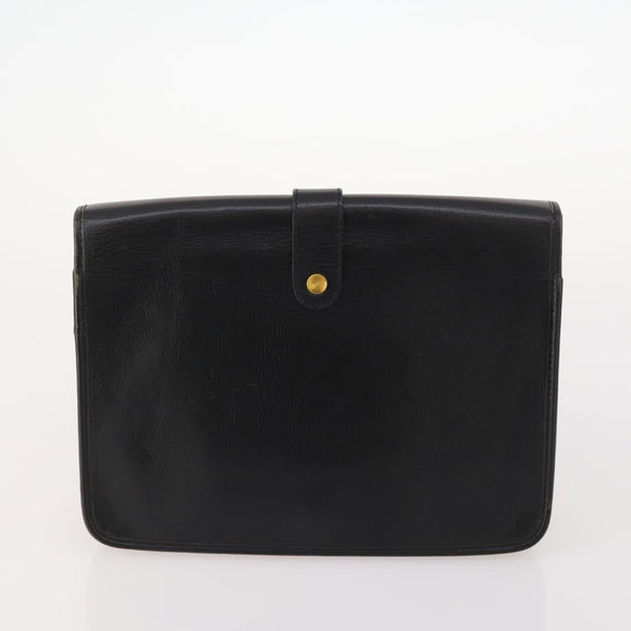 Christian Dior Honeycomb Canvas Bag Leather PVC 2 Set Black Auth bs33467