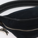 Chloe Shoulder Bag Canvas Black Silver Auth bs33468-12