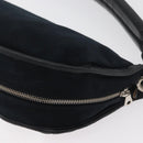 Chloe Shoulder Bag Canvas Black Silver Auth bs33468-13