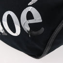Chloe Shoulder Bag Canvas Black Silver Auth bs33468-15