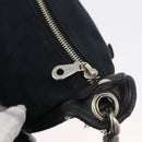 Chloe Shoulder Bag Canvas Black Silver Auth bs33468-17