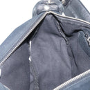 Chloe Shoulder Bag Canvas Black Silver Auth bs33468-21