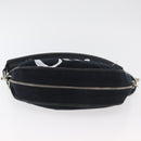 Chloe Shoulder Bag Canvas Black Silver Auth bs33468-9