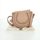 Chloe Marcie Shoulder Bag Leather Pink Gold Auth bs33470V-12