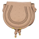 Chloe Marcie Shoulder Bag Leather Pink Gold Auth bs33470V-13