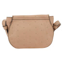 Chloe Marcie Shoulder Bag Leather Pink Gold Auth bs33470V-2
