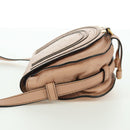 Chloe Marcie Shoulder Bag Leather Pink Gold Auth bs33470V-3