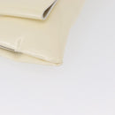 Salvatore Ferragamo Shoulder Bag Patent leather Cream Silver Auth bs33471-15