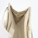 Salvatore Ferragamo Shoulder Bag Patent leather Cream Silver Auth bs33471-19