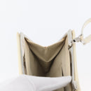Salvatore Ferragamo Shoulder Bag Patent leather Cream Silver Auth bs33471-20