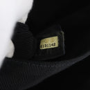 CHANEL Choco Bar Chain Shoulder Bag Lamb Skin Black Silver CC Auth bs33473-12