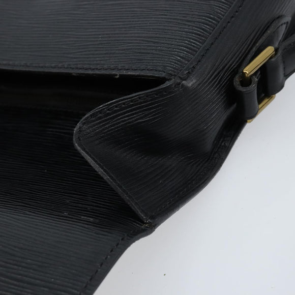 LOUIS VUITTON Epi Saint Cloud GM Shoulder Bag Black Noir M52192 LV Auth bs33474