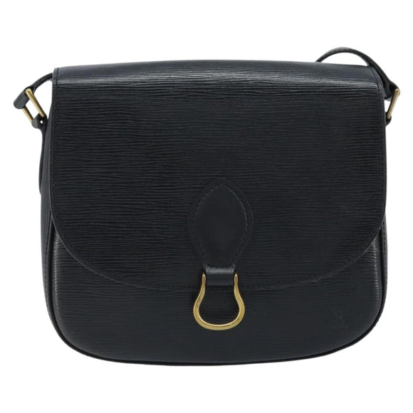 LOUIS VUITTON Epi Saint Cloud GM Shoulder Bag Black Noir M52192 LV Auth bs33474