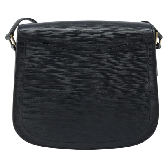 LOUIS VUITTON Epi Saint Cloud GM Shoulder Bag Black Noir M52192 LV Auth bs33474