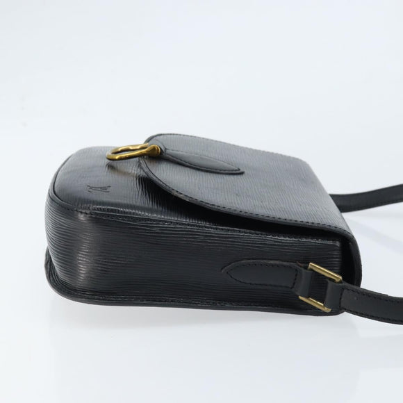 LOUIS VUITTON Epi Saint Cloud GM Shoulder Bag Black Noir M52192 LV Auth bs33474
