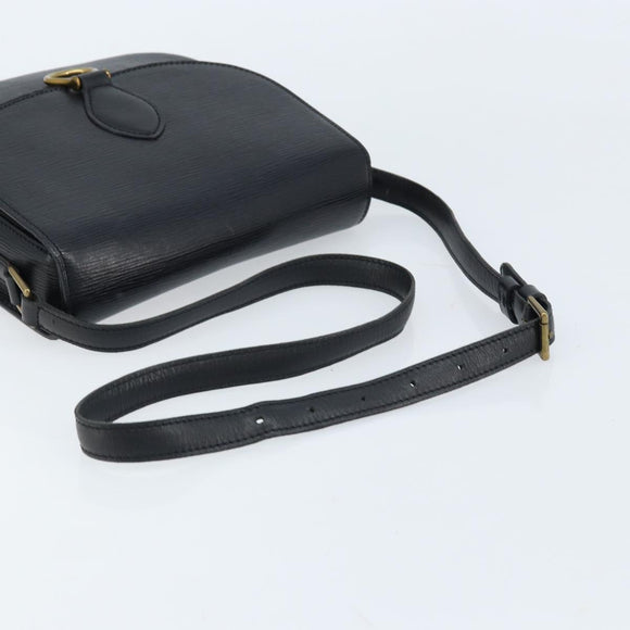 LOUIS VUITTON Epi Saint Cloud GM Shoulder Bag Black Noir M52192 LV Auth bs33474