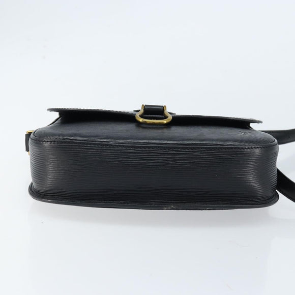 LOUIS VUITTON Epi Saint Cloud GM Shoulder Bag Black Noir M52192 LV Auth bs33474