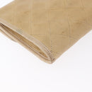 CHANEL Matelasse Ketting Schoudertas Lamsleer Beige Goud CC Auth bs33475-13