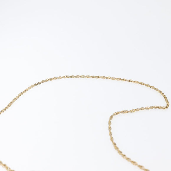 CHANEL Matelasse Ketting Schoudertas Lamsleer Beige Goud CC Auth bs33475