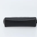 CHANEL Pouch Caviar Skin Black Gold CC Auth bs33477-6