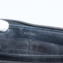 CHANEL Lange Geldbörse Caviar Leder Schwarz CC Auth bs33480-10