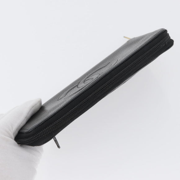 CHANEL Lange Geldbörse Caviar Leder Schwarz CC Auth bs33480