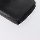 CHANEL Lange Geldbörse Caviar Leder Schwarz CC Auth bs33480-14