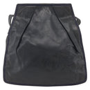 LOEWE Anagram Shoulder Bag Leather Navy Gold Auth bs33483-2