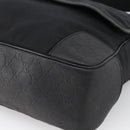 GUCCI Guccissima Shoulder Bag Canvas Black Silver 162410 Auth bs33484-9