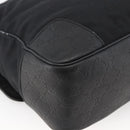 GUCCI Guccissima Shoulder Bag Canvas Black Silver 162410 Auth bs33484-16