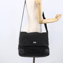 GUCCI Guccissima Shoulder Bag Canvas Black Silver 162410 Auth bs33484-23