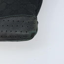 GUCCI GG Canvas Shoulder Bag Black Silver 145857 Auth bs33485-9
