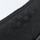 GUCCI GG Canvas Shoulder Bag Black Silver 145857 Auth bs33485-17