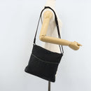 GUCCI GG Canvas Shoulder Bag Black Silver 145857 Auth bs33485-24