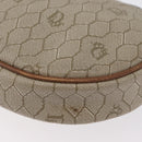 Christian Dior Honeycomb Canvas Shoulder Bag PVC Beige Gold Auth bs33486-15