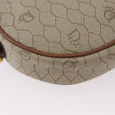 Christian Dior Honeycomb Canvas Shoulder Bag PVC Beige Gold Auth bs33486-16