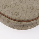 Christian Dior Honeycomb Canvas Shoulder Bag PVC Beige Gold Auth bs33486-17