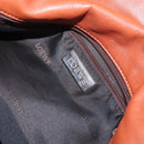 LOEWE Umhängetasche Leder Braun Silber Auth bs33487-18