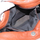 LOEWE Umhängetasche Leder Braun Silber Auth bs33487-22