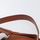 LOEWE Umhängetasche Leder Braun Silber Auth bs33487-8