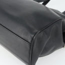 Christian Dior Tote Bag Leather Black Silver Auth bs33488-14